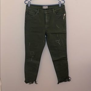 Free People green pants